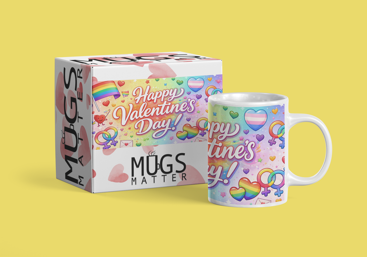 Happy Valentine's Day LGBTQ+ Mug