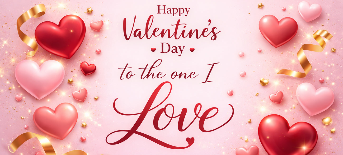 One I Love Red & Pink Mug