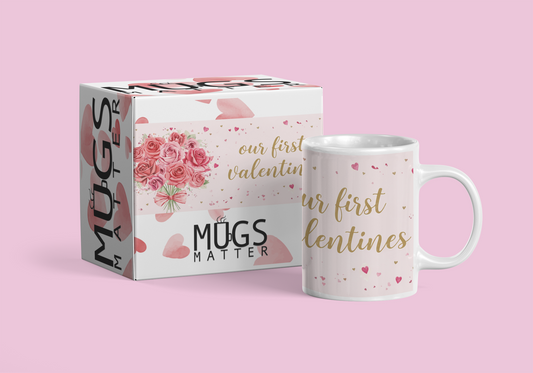 Our First Valentine's Floral Mug