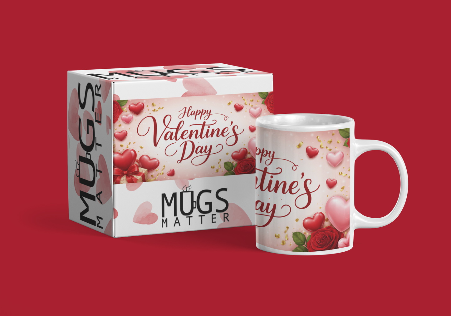 Happy Valentine's Day Roses Mug