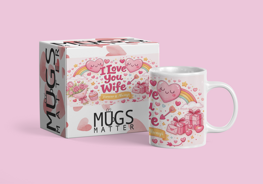 I Love You Wife Cartoon Mug