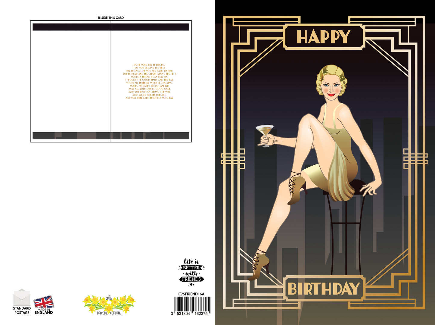 Golden Girl Art Deco Birthday