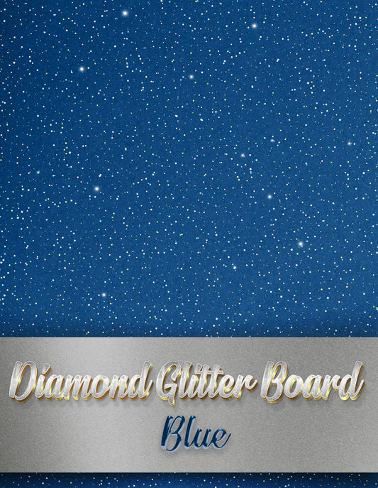 Blue Diamond Glitter Board - Pack of 10