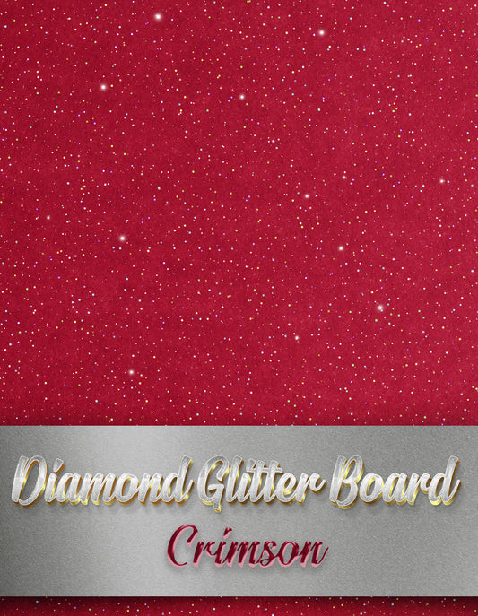 Crimson Diamond Glitter Board - Pack of 10