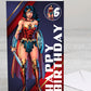 Wonder Woman Giant Size Birthday Card - Age 6,7,8,9
