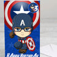 Captain America Giant Size Birthday Card - Age 3,4,5