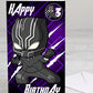 Black Panther Giant Size Birthday Card - Age 3,4,5