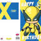 Wolverine Giant Size Birthday Card - Age 3,4,5