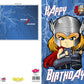 Thor Giant Size Birthday Card - Age 3,4,5